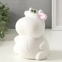 Копилка "Корова" 19 см, белая