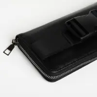 Сумка мужская через плечо TEXTURA, портмоне - клатч, на молнии, чёрная