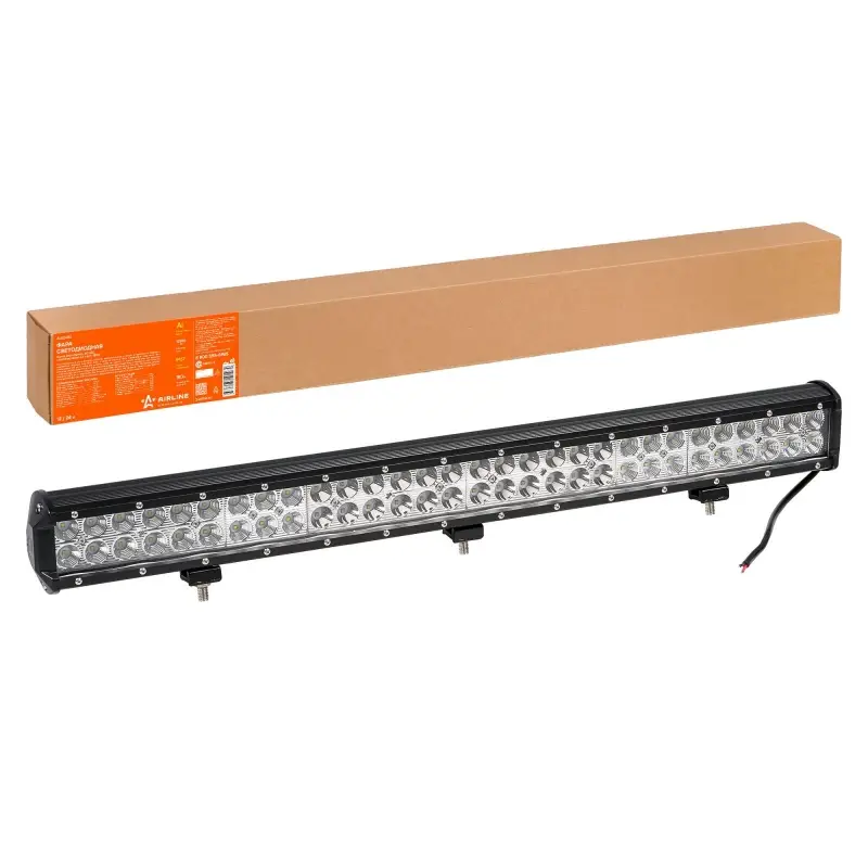 Фара светодиодная (балка) двухрядная, 60 LED комбинир. свет, 180W, (710х78х65) 12/24V