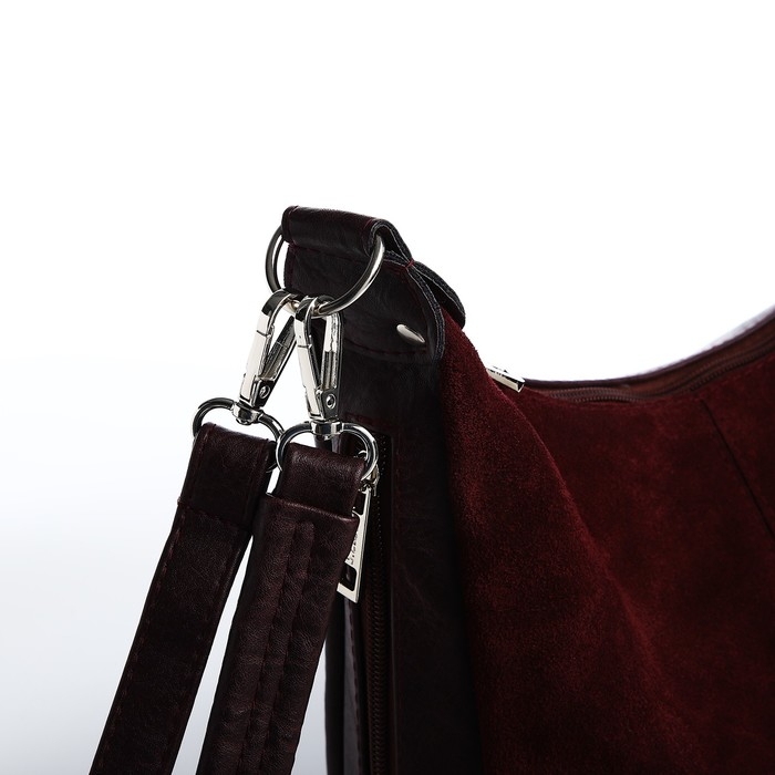 Сумка-мешок на молнии, цвет бордовый Сумка-мешок на молнии, цвет бордовый