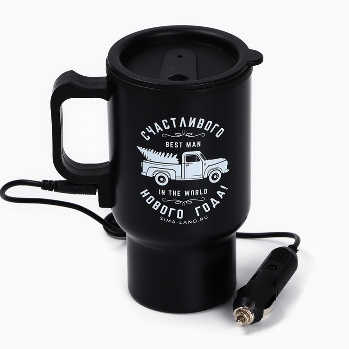 Новый год. Термокружка с USB кабелем «Счастливого Нового года», 450 мл Новый год. Термокружка с USB кабелем «Счастливого Нового года», 450 мл