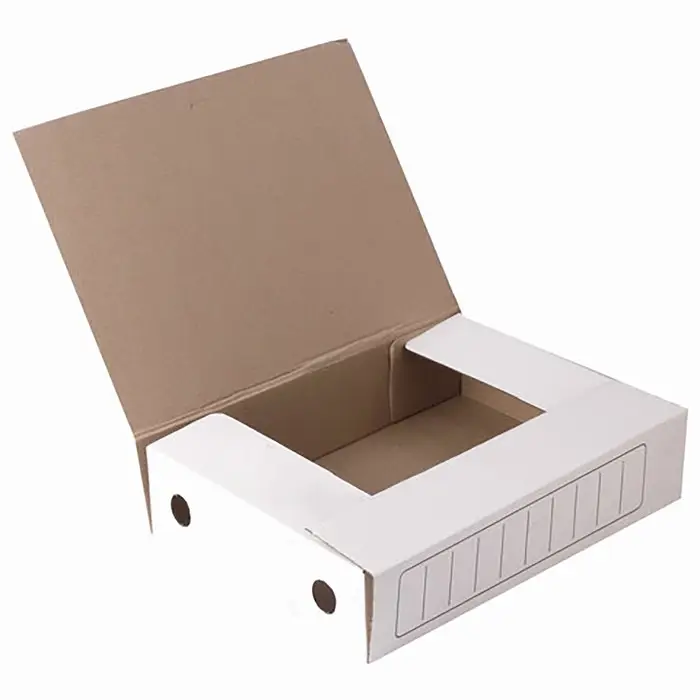 Папка архивная на резинках Calligrata, микрогофрокартон, 100 мм, белый, до 900 л Папка архивная на резинках Calligrata, микрогофрокартон, 100 мм, белый, до 900 л