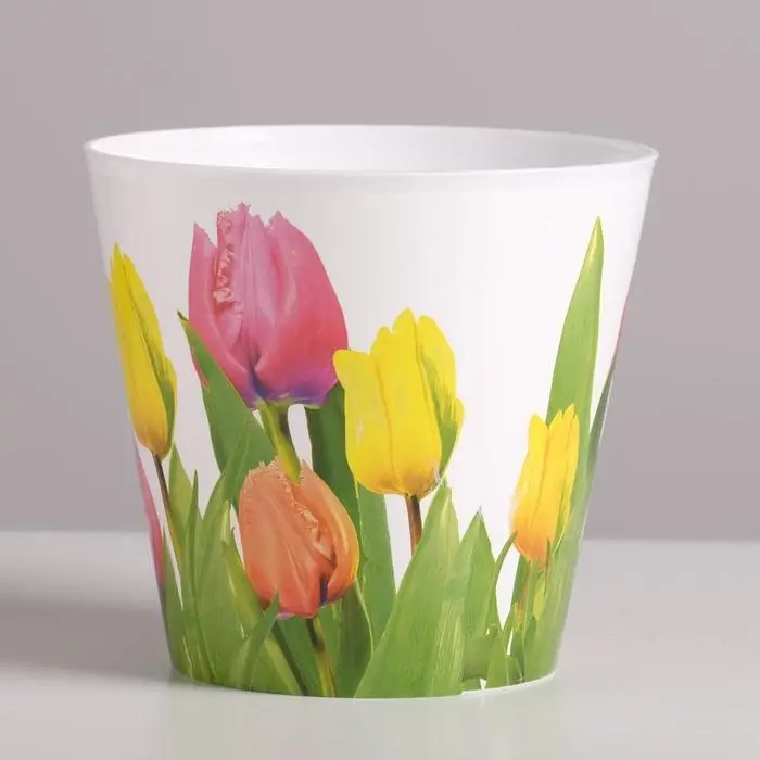 Кашпо для цветов «Тюльпаны», 0,8 л, 11 х 12 см Кашпо для цветов «Тюльпаны», 0,8 л, 11 х 12 см