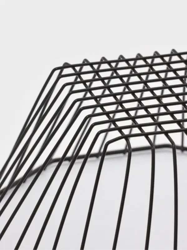 Корзинка - ваза для фруктов &laquo;Квадраты&raquo;, 29&times;11.5 см, чёрная