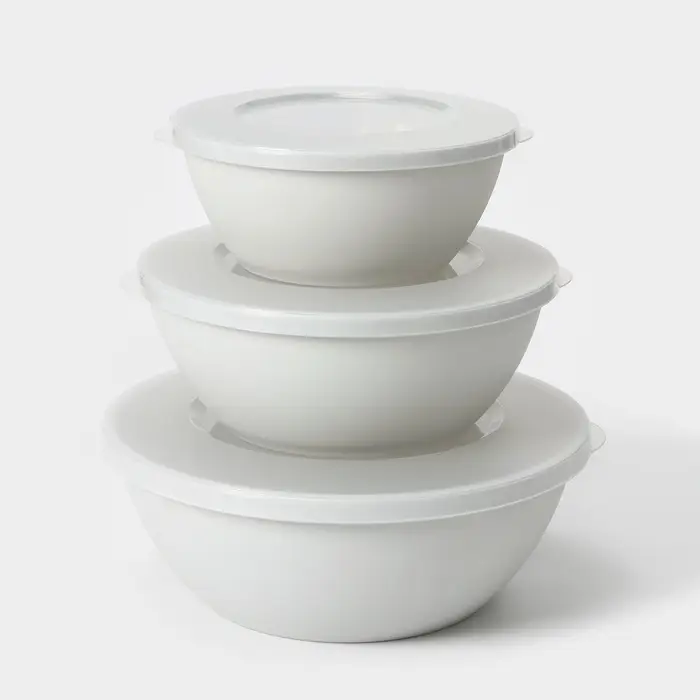 Набор мисок с крышкой HELSINKI, 3 шт.: 1 л, 2 л, 3 л, МИКС