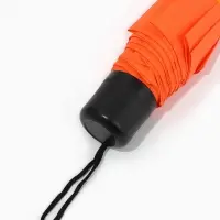 Зонт механический &laquo;Однотонный&raquo;, 3 сложения, 8 спиц, R=48/55 см, d=96 см, оранжевый