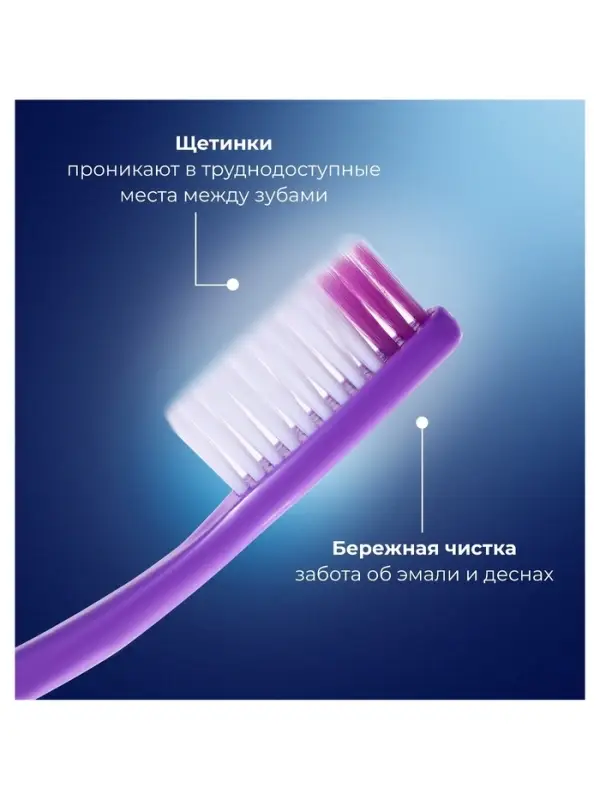 Зубная щётка Rendall Gentle, средней жёсткости, микс, 1 шт.