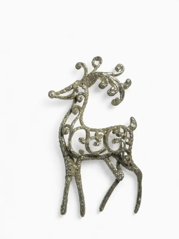 Ёлочная игрушка &laquo;Зимнее волшебство. Олень узорный блеск&raquo; пластик, 7&times;15 см, МИКС