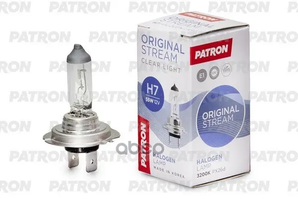 Лампа галогенная H7 12V 55W PATRON арт. PLH7-12/55