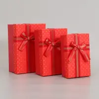 Набор подарочных коробок 3 в 1, прямоугольные 23&times;16&times;9.5 21&times;14&times;8.0 19&times;12&times;6.5 см