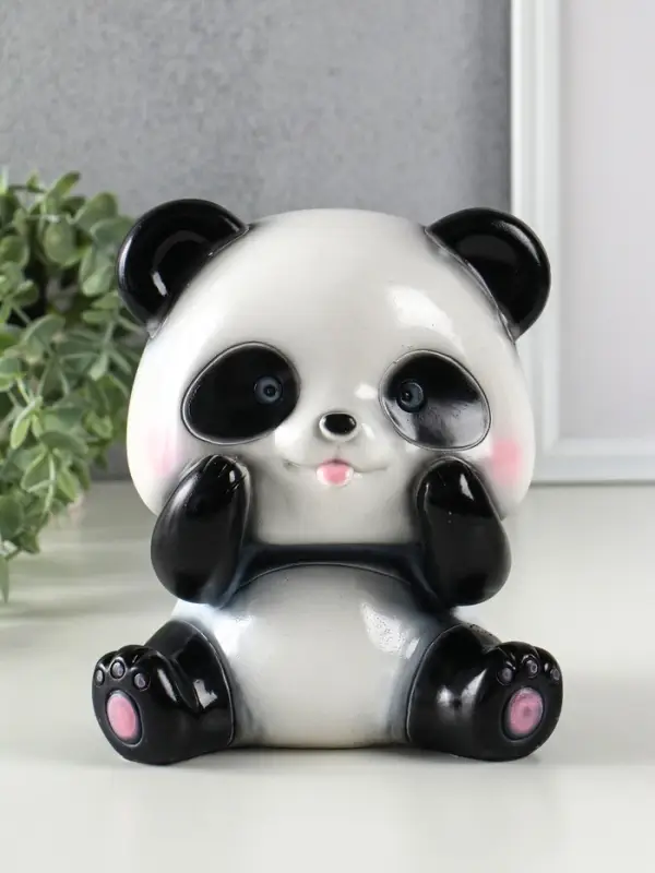 Копилка для денег «Панда», гипс, 19×16×15 см