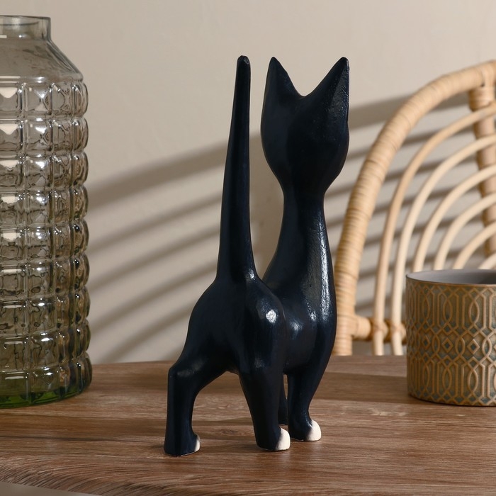 Сувенир дерево Сувенир дерево "Кошечка" чёрная 15х27х7 см