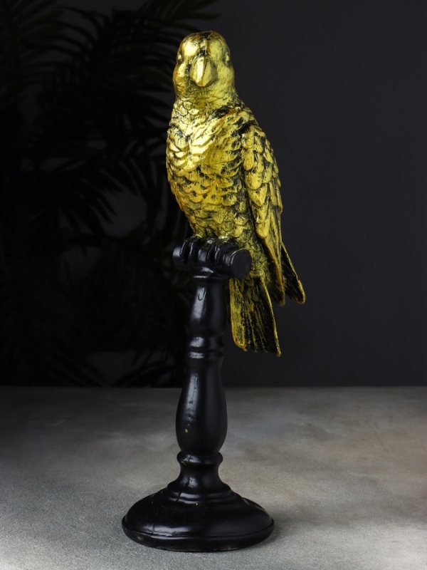 Фигура Фигура "Попугай на жердочке" 34х10х12 см, бронза