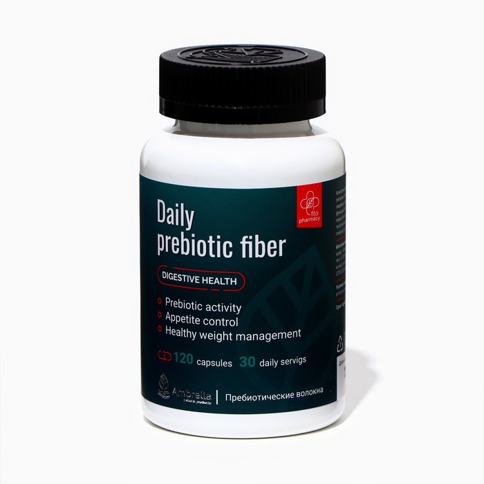 Пребиотические волокна Daily prebiotic fiber, 120 капсул по 0,5 г Пребиотические волокна Daily prebiotic fiber, 120 капсул по 0,5 г