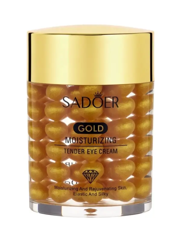 Крем для глаз капсульный питательный SADOER с золотом, против отёчности и морщин, 60 г