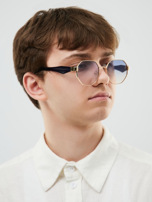 Очки солнцезащитные, uv 400, ширина 13.7 см, дужка 14.4 см, голубая линза Очки солнцезащитные, uv 400, ширина 13.7 см, дужка 14.4 см, голубая линза