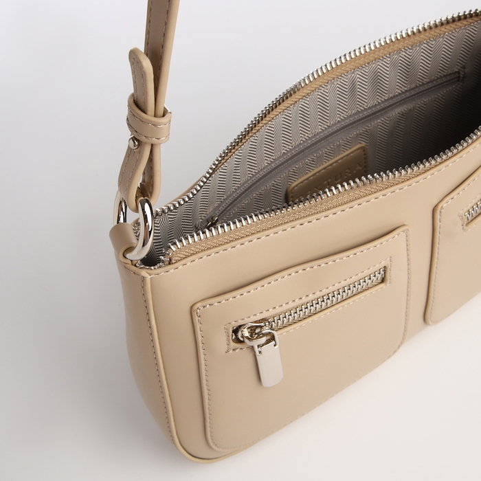 Сумка женская TEXTURA, маленький размер, цвет бежевый