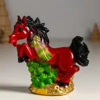 Копилка "Огненный конь с ёлкой" 13х13х6,5 см, Копилка "Огненный конь с ёлкой" 13х13х6,5 см,