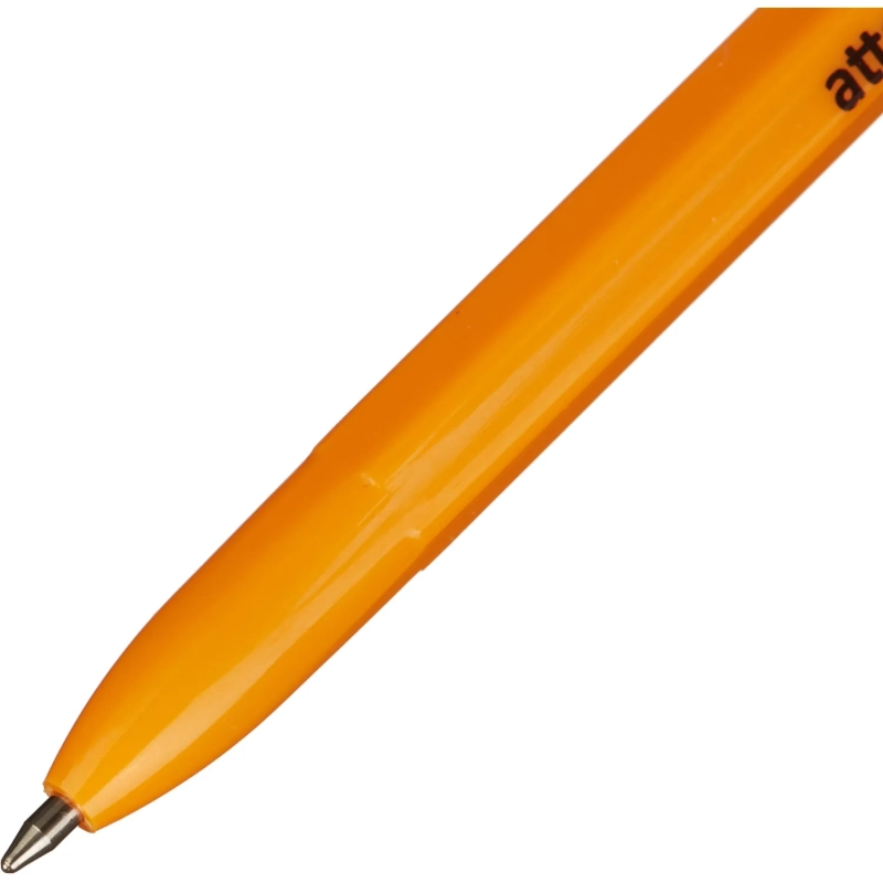Ручка шариковая неавтомат. оранж.корп. красный стерж