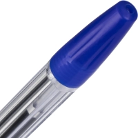 Ручка шариковая неавтомат. Velex X лин0,5мм син прозр