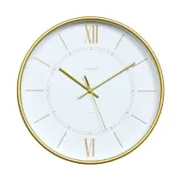Часы настенные интерьерные &laquo;Эдит&raquo;, d=30.5 см, золотистые