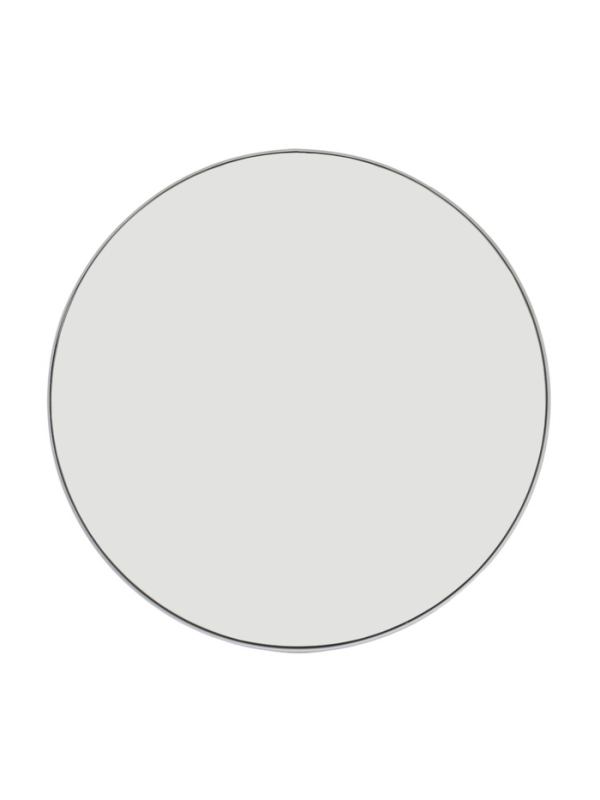 Зеркало интерьерное настенное в круглом корпусе из металла d=50,5см, белый Зеркало интерьерное настенное в круглом корпусе из металла d=50,5см, белый