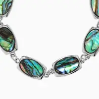 Браслет цепочка &laquo;Галиотис. Овал&raquo;, L=17 см, + удлинитель 5 см, цвет серебро, разноцветный