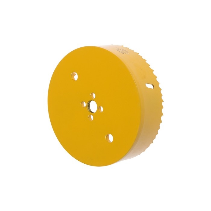 Коронка биметаллическая ТУНДРА, 140 мм, M16 с дополнительной фиксацией Коронка биметаллическая ТУНДРА, 140 мм, M16 с дополнительной фиксацией