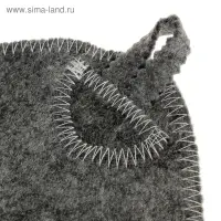 Набор для бани &laquo;Мужской&raquo;, 5 предметов: шапка, коврик, рукавица, тапочки, сумка, шерсть 30%, полиэфир 70%, тёмный, &laquo;Добропаровъ&raquo;