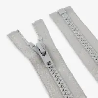 Молния &laquo;Трактор&raquo;, №8, разъёмная, замок автомат, 80 см, серая