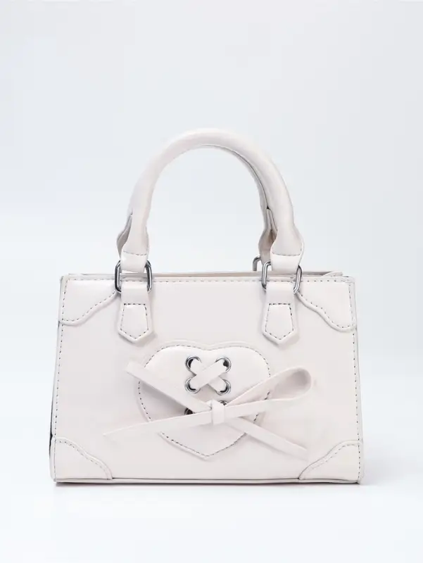 Сумка женская тоут на молнии, 20&times;8&times;14 см, белая