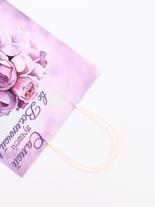 Пакет подарочный крафт Пакет подарочный крафт "Лучшей во вселенной" 21 х 11 х 27 См