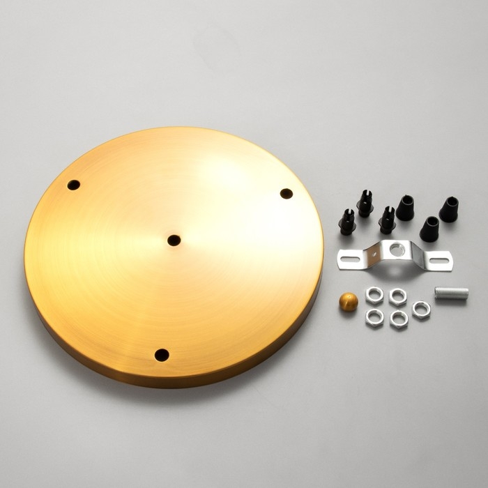 Основание для светильника Основание для светильника "Круг-3" медь 23,5х23,5х2см