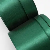 Атласная лента, набор 5 шт., 6/10/20/40/50 мм, 23&plusmn;1 м, изумрудная №128