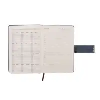 Ежедневник недатированный формат А5, с хлястиком, 112л, линия, пвх, Синий Ежедневник недатированный формат А5, с хлястиком, 112л, линия, пвх, Синий