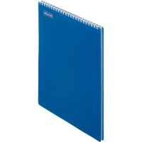 Блокнот на спирали А4 80л  Attache клетка, обложка Plastic