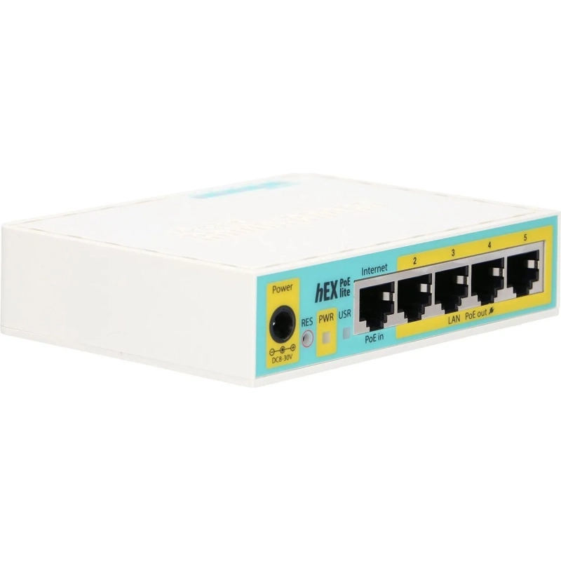 Маршрутизатор Mikrotik hEX PoE lite with 650MHz CPU (RB750UPR2)
