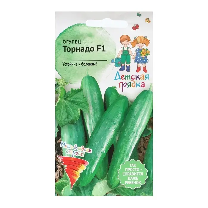 Семена Огурец Семена Огурец "Торнадо", "Детская грядка",5 шт