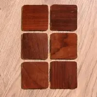 Подставки под горячее, 6 шт., 10&times;6.5&times;7 см, дерево шишам