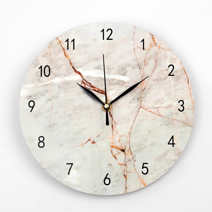 Часы настенные, интерьерные Часы настенные, интерьерные "Камень", дискретный ход, d-23 см