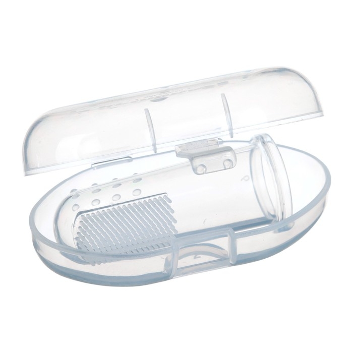 Прорезыватель - массажер детский в контейнере, 3 в 1, на палец, силиконовый от 3 мес. Прорезыватель - массажер детский в контейнере, 3 в 1, на палец, силиконовый от 3 мес.