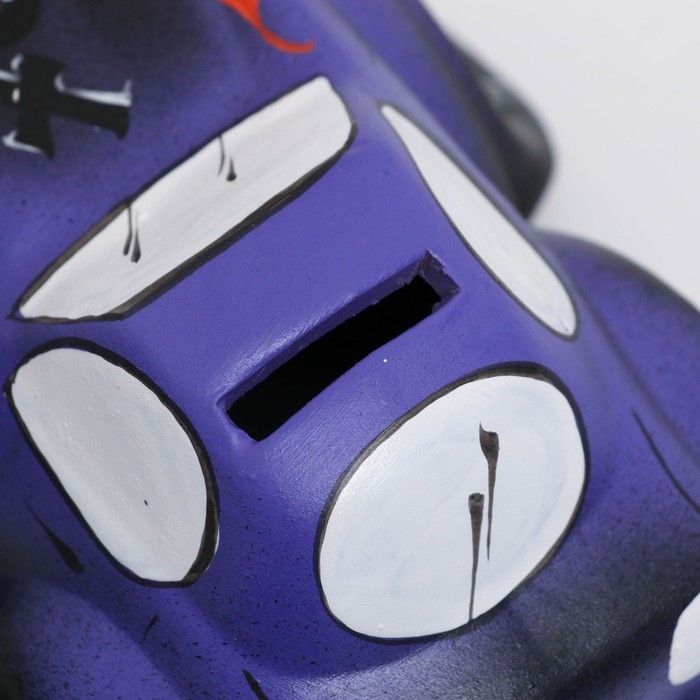 Копилка  Копилка "Машина" фиолетовая, 9х15см