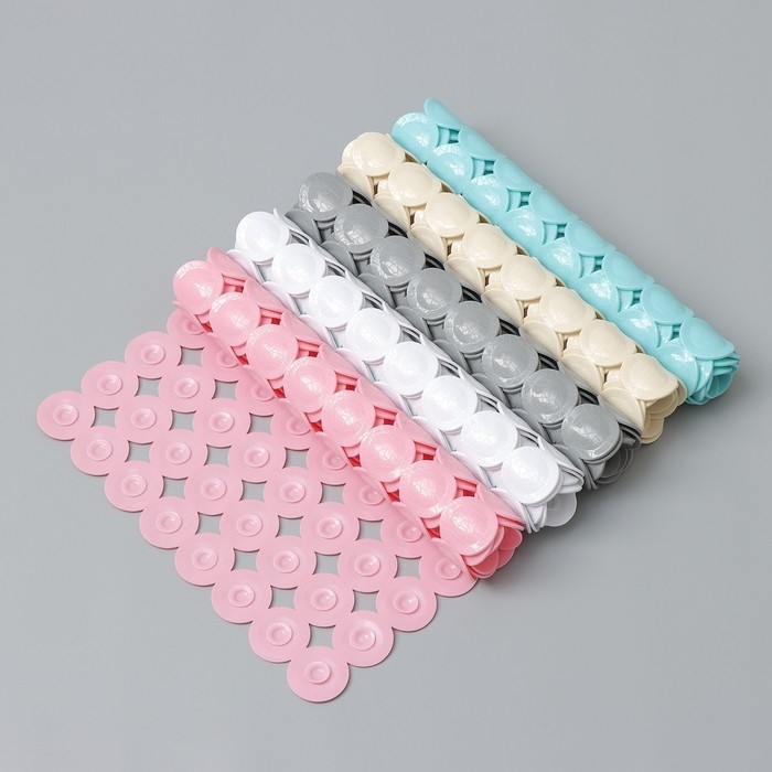 Коврик противоскользящий в ванну на присосках SAVANNA «Пузыри», 38×68 см, цвет МИКС Коврик противоскользящий в ванну на присосках SAVANNA «Пузыри», 38×68 см, цвет МИКС