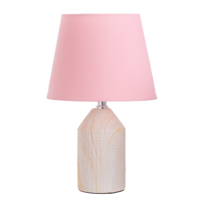 Лампа настольная Лампа настольная "Жизель" 1х40Вт Е14 розовый 20х20х32см