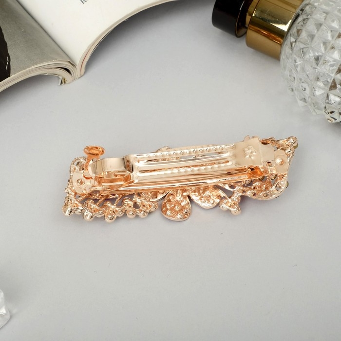 Заколка-автомат для волос Заколка-автомат для волос "Сильвия" цветок, 9 см