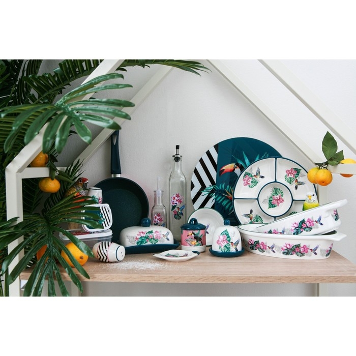 Подставка под чайный пакетик Доляна «Тропики», 12×9 см Подставка под чайный пакетик Доляна «Тропики», 12×9 см