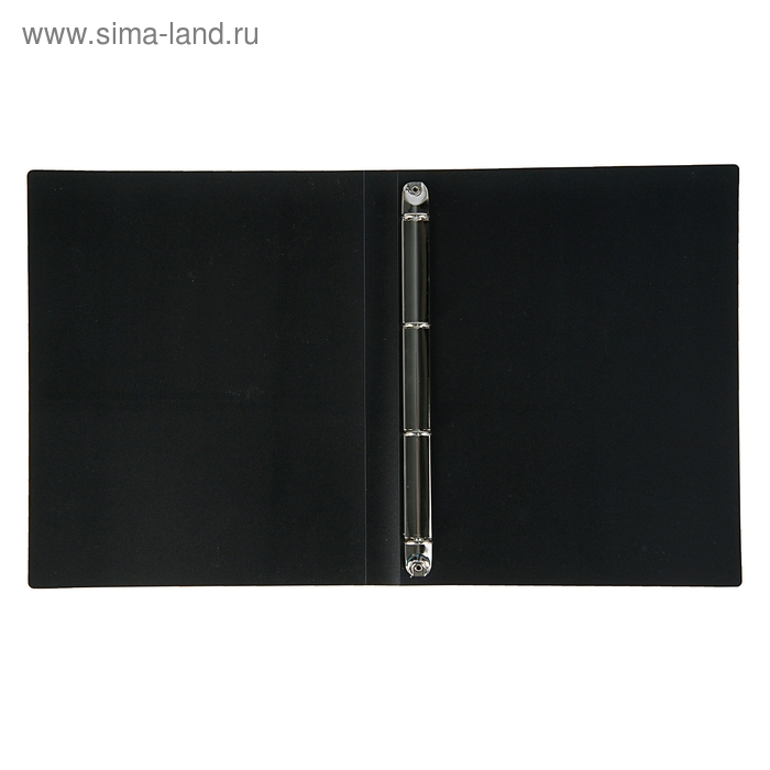 Папка на 4 кольцах А4, Calligrata, 25 мм, 500 мкм, черная Папка на 4 кольцах А4, Calligrata, 25 мм, 500 мкм, черная