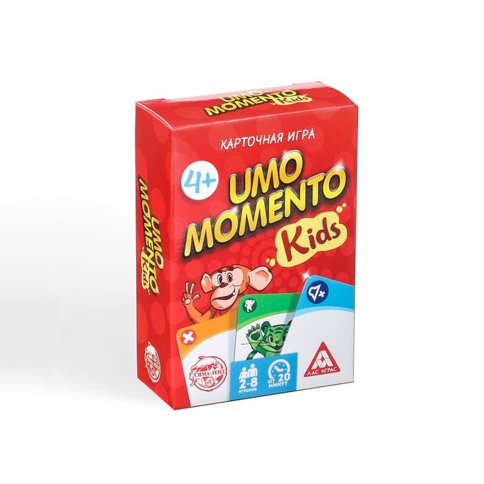 Настольная игра на реакцию и внимание «UMO momento. Kids», 70 карт, 4+ Настольная игра на реакцию и внимание «UMO momento. Kids», 70 карт, 4+