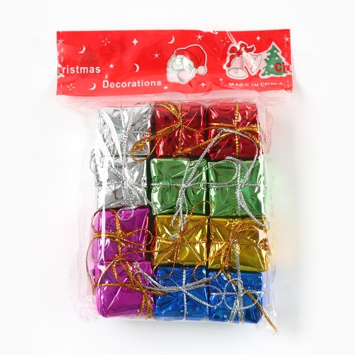 Новый год: Ёлочные игрушки новогодние «Подарки», МИКС Новый год: Ёлочные игрушки новогодние «Подарки», МИКС