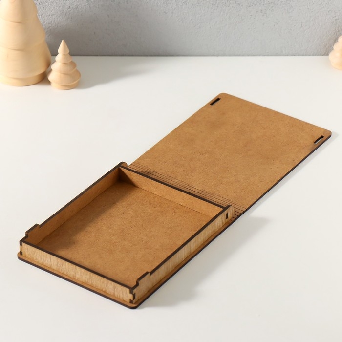 Новогодняя шкатулка "Змейка с ёлкой" 15х12х2 см